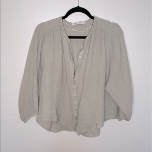 Sage Textured Blouse